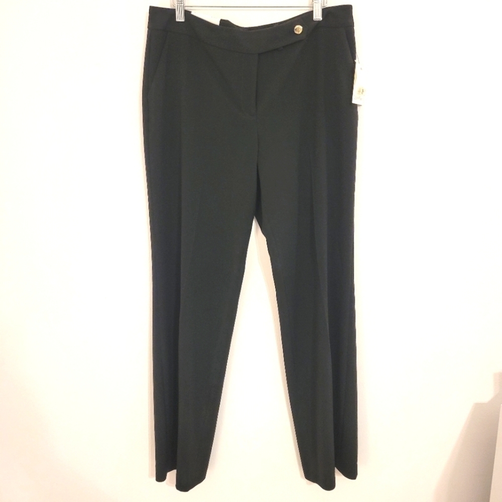 NWT Calvin Klein classic fit black straight leg pants size 10